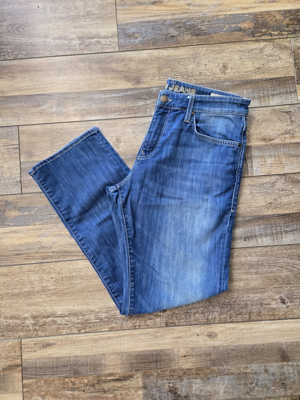 Mavi Jeans Myles Straight Leg Mens Blue Wash Denim Pants 34x31